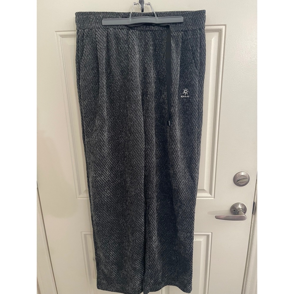 Kailas Gray Textured Knit Outdoor Pants Adjustable Belted Waist 5XL
